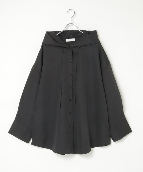 notch.(ノッチ)の「フードシャツ(シャツ/ブラウス・レディース・オフホワイト/ブラック・M)」の13枚目の写真
