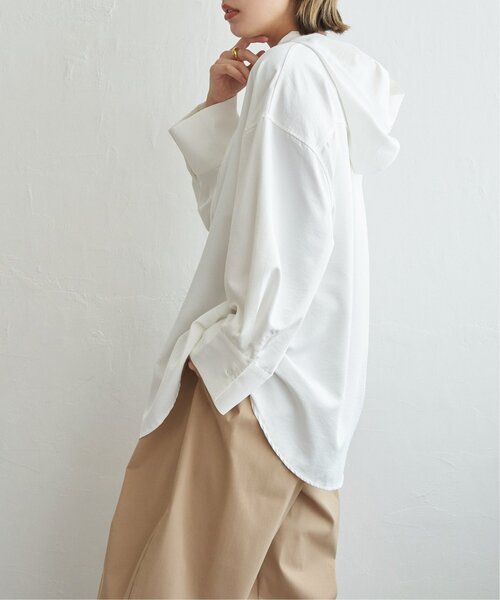 notch.(ノッチ)の「フードシャツ(シャツ/ブラウス・レディース・オフホワイト/ブラック・M)」の21枚目の写真
