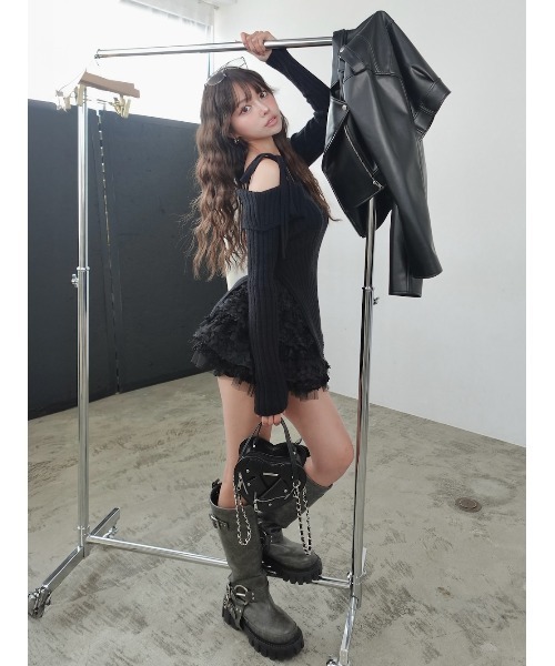 Darich（ダーリッチ）の「ハーネスレザーロングブーツ（ブーツ・レディース・ブラウン/ブラック・XL/L/M/S/XS）」の17枚目の写真