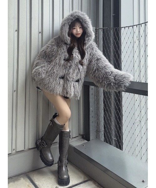 Darich（ダーリッチ）の「ハーネスレザーロングブーツ（ブーツ・レディース・ブラウン/ブラック・XL/L/M/S/XS）」の5枚目の写真
