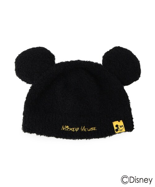 SHOO・LA・RUE（シューラルー）の「【DISNEY】耳付きニット帽子（ニットキャップ/ビーニー・キッズ・レッド系1/ブラック・00）」の3枚目の写真