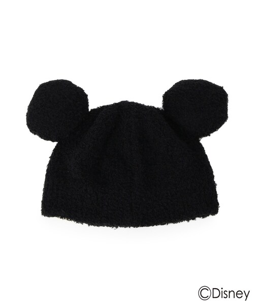 SHOO・LA・RUE（シューラルー）の「【DISNEY】耳付きニット帽子（ニットキャップ/ビーニー・キッズ・レッド系1/ブラック・00）」の4枚目の写真