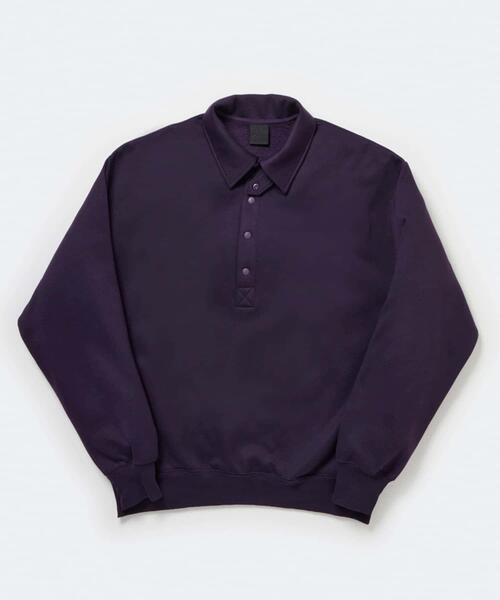 URBAN RESEARCH(アーバンリサーチ)の「DAIWA PIER39 TECH SWEAT SNAP PULLOVER(スウェット・メンズ・ブラック/パープル/カーキ/ライトグレー・SMALL/MEDIUM/LARGE/X-LARGE)」の4枚目の写真