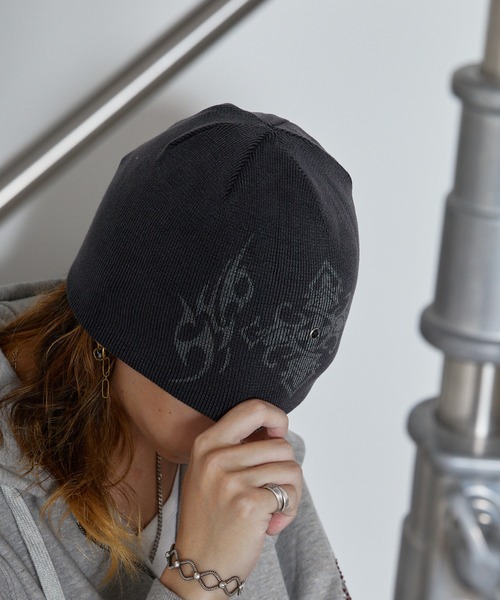 SUPPLIER/サプライヤー Tribal Cross Beanie ビーニー（ニット