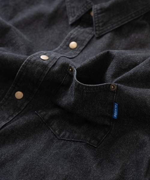 GLAZOS（グラソス）の「デニムシャツ（シャツ/ブラウス・キッズ・ダークブルー/ブラック・160cm/170cm/150cm）」の7枚目の写真