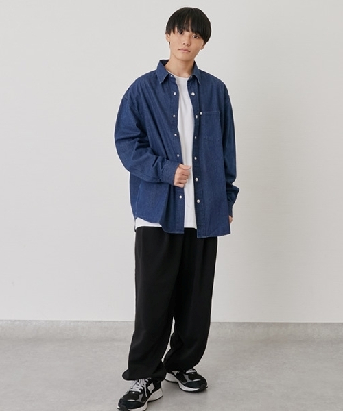 GLAZOS（グラソス）の「デニムシャツ（シャツ/ブラウス・キッズ・ダークブルー/ブラック・160cm/170cm/150cm）」の12枚目の写真