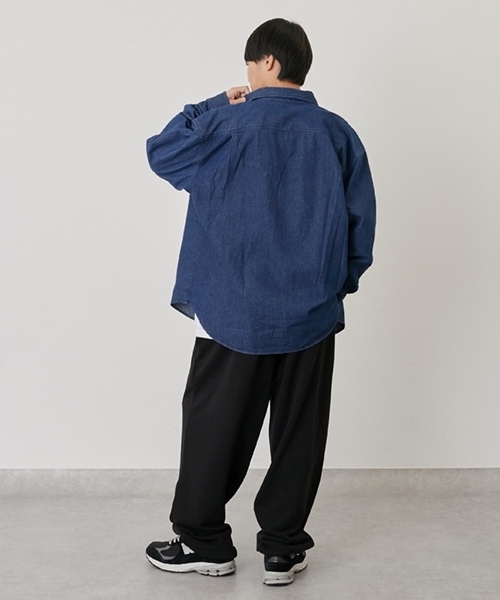 GLAZOS（グラソス）の「デニムシャツ（シャツ/ブラウス・キッズ・ダークブルー/ブラック・160cm/170cm/150cm）」の14枚目の写真