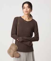 green label relaxing（グリーンレーベルリラクシング）の「テレコ クルーネック プルオーバー（Tシャツ/カットソー）」
