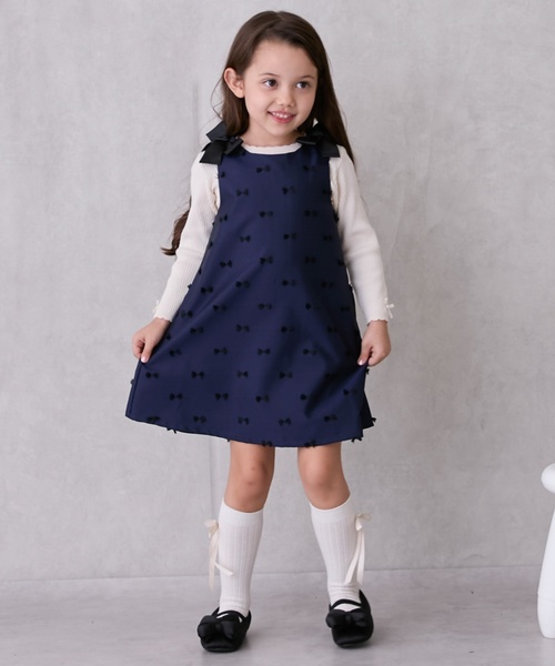 petit main LIEN（プティマインリアン）の「【親子リンク】前後2WAYプルオーバー（シャツ/ブラウス・レディース・ライトベージュ/カラフル/ネイビー・F）」の10枚目の写真