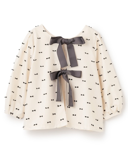 petit main LIEN（プティマインリアン）の「【親子リンク】前後2WAYプルオーバー（シャツ/ブラウス・レディース・ライトベージュ/カラフル/ネイビー・F）」の14枚目の写真