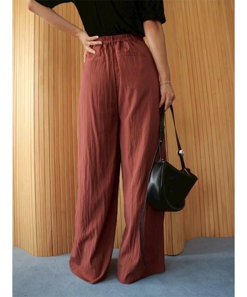 TRUNC（トランクエイティーエイト）の「Rayon Layered Skirt pants（その他パンツ・レディース・ブラウン/ブラック・FREE）」の7枚目の写真