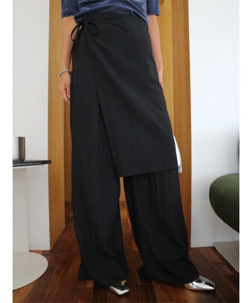 TRUNC（トランクエイティーエイト）の「Rayon Layered Skirt pants（その他パンツ・レディース・ブラウン/ブラック・FREE）」の10枚目の写真