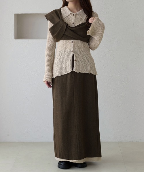 apres jour clair（アプレジュールクレア）の「【apres jour clair】【セットアップ可能】リボンデザインビスチェ（その他トップス・レディース・キャメル/ブラウン系その他/グレー・フリー/X-LARGE）」の21枚目の写真