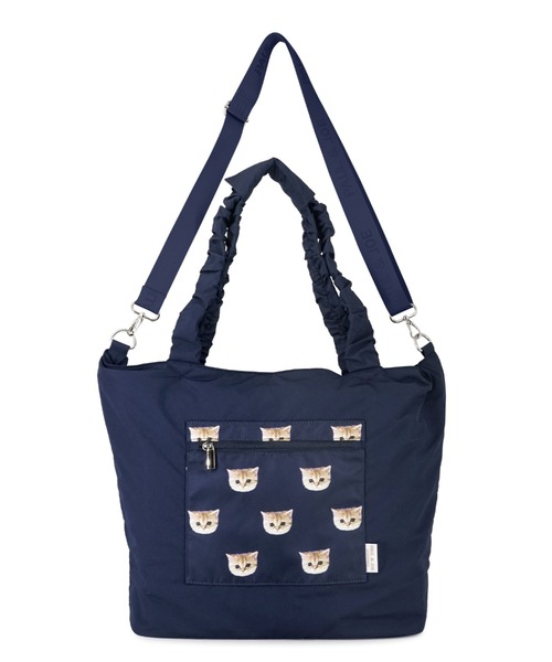 PAUL & JOE ACCESSOIRES(ポールアンドジョーアクセソワ)の「ポール & ジョー アクセソワ トラベルトート <ヌネット>(トートバッグ・レディース・ピンク/ネイビー/グレー・FREE)」の1枚目の写真
