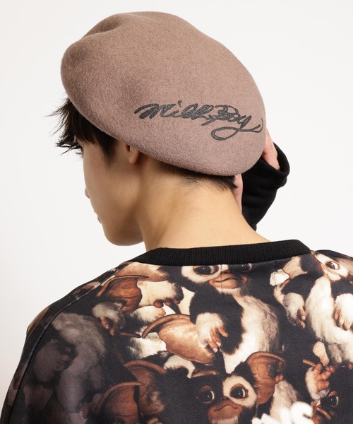 MILKBOY(ミルクボーイ)の「LOGO ベレー(ハンチング/ベレー帽・メンズ・A/B・FREE)」の2枚目の写真