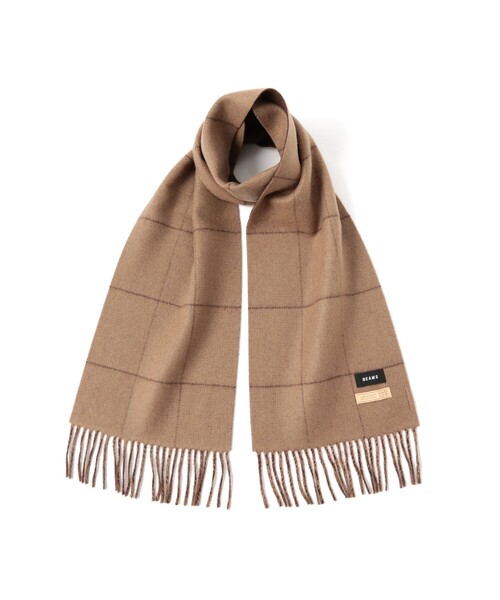 BEAMS（ビームス）の「カシミヤ ウィンドウペンチェック マフラー（マフラー・メンズ・ブラウン/ブラック/ネイビー・ONE SIZE）」の2枚目の写真