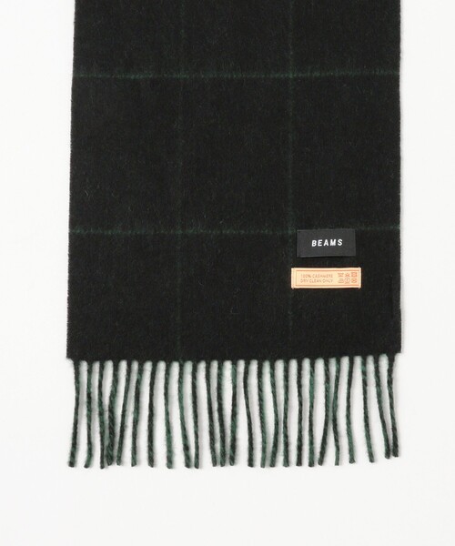 BEAMS（ビームス）の「カシミヤ ウィンドウペンチェック マフラー（マフラー・メンズ・ブラウン/ブラック/ネイビー・ONE SIZE）」の5枚目の写真