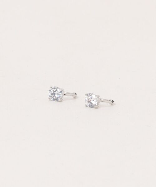 Burner(バーナー)の「【blatto 925silver】シルバー925 シンプル一粒ジルコニアフープピアス esm-pierce-27-21【RBTS】(ピアス(両耳用)・メンズ・シルバー/ゴールド・FREE)」の6枚目の写真