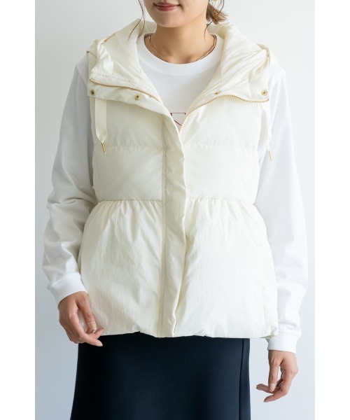 M.deux(エムドゥ)の「タフタペプラムベスト(ベスト・レディース・ブラック・MEDIUM)」の4枚目の写真