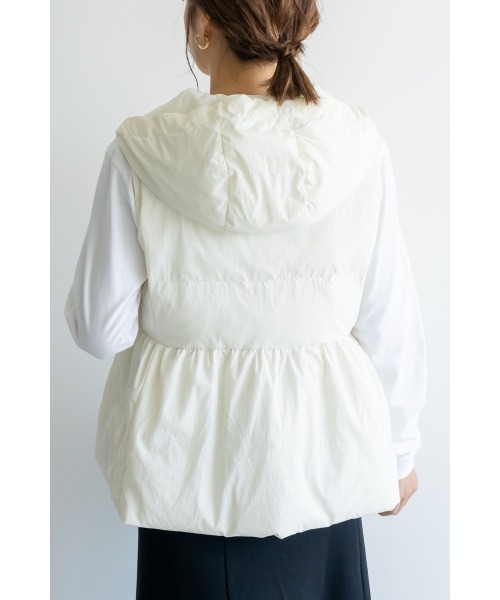 M.deux(エムドゥ)の「タフタペプラムベスト(ベスト・レディース・ブラック・MEDIUM)」の6枚目の写真