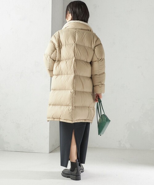 SHIPS別注】TAION:〈手洗い可能〉ネック ボア ダウン コート（ダウン