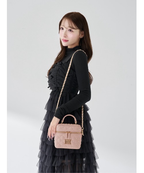 Darich キルティングパールスクエアミニバッグ Darich