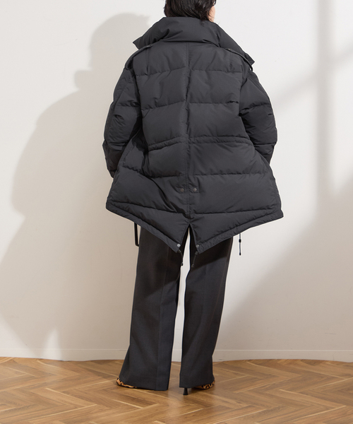 STAMMBAUM（シュタンバーム）の「別注【STAMMBAUM】*LESSAGEダウンコート（ダウンジャケット/コート・レディース・チャコールグレー/ブラック・FREE）」の5枚目の写真