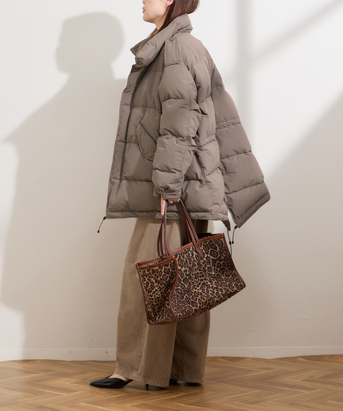 STAMMBAUM（シュタンバーム）の「別注【STAMMBAUM】*LESSAGEダウンコート（ダウンジャケット/コート・レディース・チャコールグレー/ブラック・FREE）」の9枚目の写真