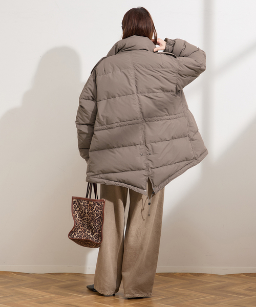 STAMMBAUM（シュタンバーム）の「別注【STAMMBAUM】*LESSAGEダウンコート（ダウンジャケット/コート・レディース・チャコールグレー/ブラック・FREE）」の10枚目の写真