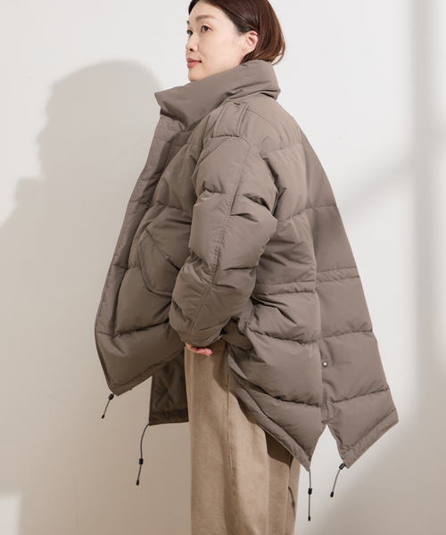 STAMMBAUM（シュタンバーム）の「別注【STAMMBAUM】*LESSAGEダウンコート（ダウンジャケット/コート・レディース・チャコールグレー/ブラック・FREE）」の12枚目の写真