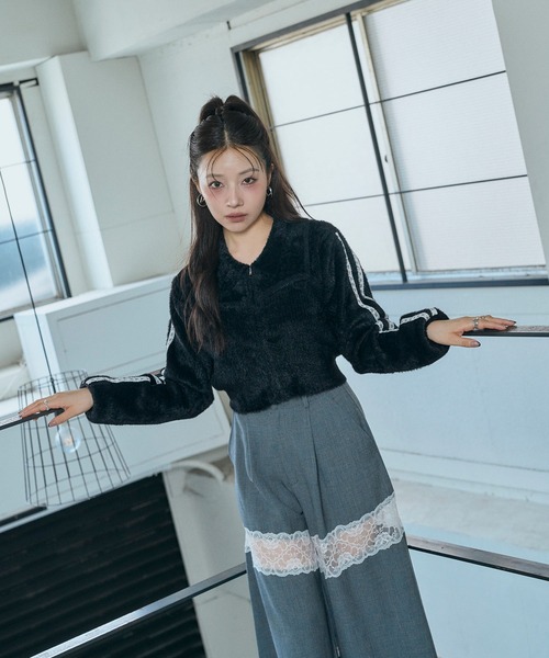 ANDGEEBEE（アンジービー）の「レースビスチェニット（ニット/セーター・レディース・アイボリー/ブラック・FREE）」の13枚目の写真