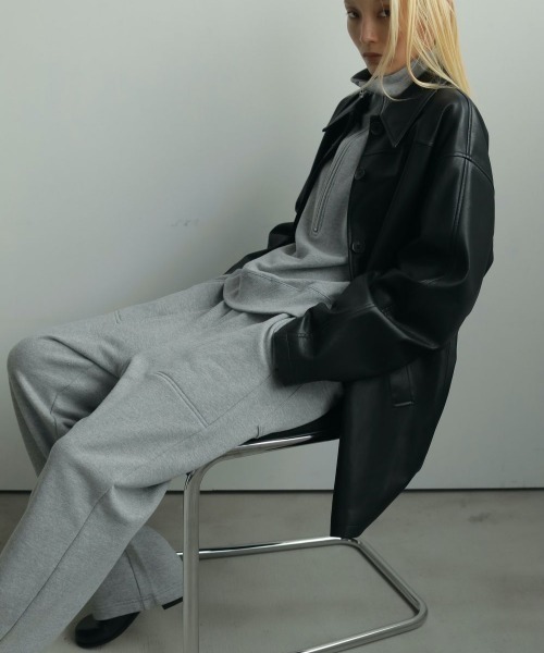 anuke(アンヌーク)の「anuke Ecoleather Over Jacket(その他アウター・レディース・ダークブラウン/ブラック・38/36)」の11枚目の写真