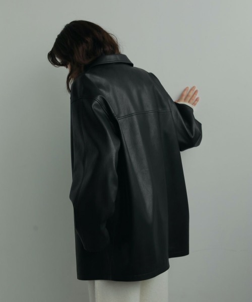 anuke(アンヌーク)の「anuke Ecoleather Over Jacket(その他アウター・レディース・ダークブラウン/ブラック・38/36)」の16枚目の写真
