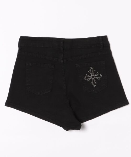 Ritzy(リッツィー)の「ハイウエスト 刺繍飾り デニムパンツ(デニムパンツ・レディース・ブラック・M/L)」の5枚目の写真