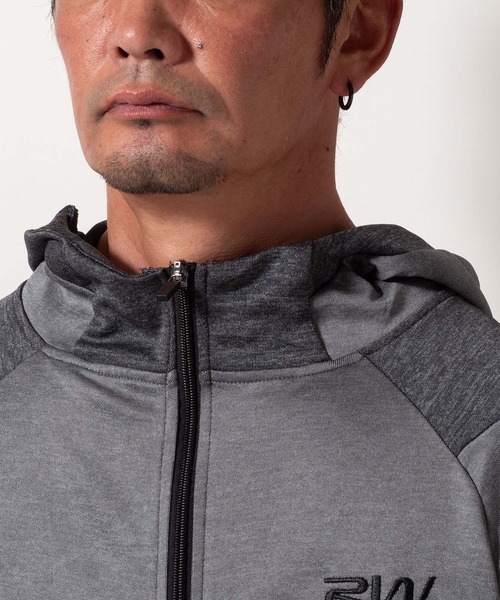 BAYBLO（ベイブロ）の「(SA) カチオン 切替配色 ジップ パーカー（パーカー・メンズ・ブラック/チャコールグレー・M/L/LL）」の16枚目の写真