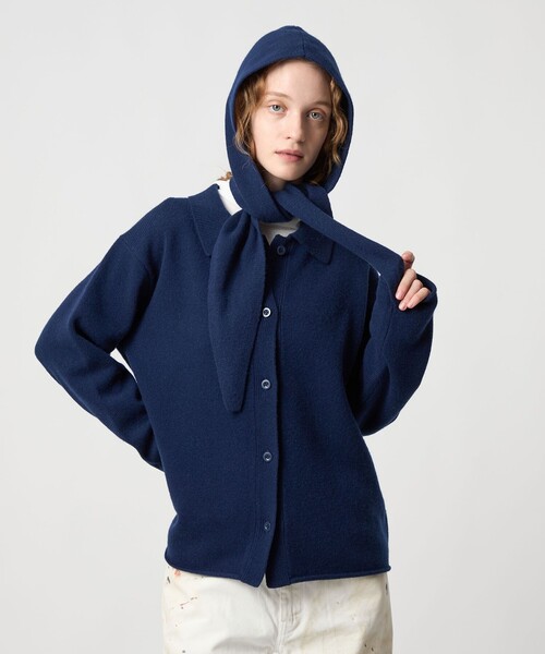 6（ロク）の「＜6(ROKU)＞リブシャツショートスリーブ カーディガン