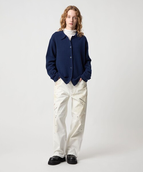 6(ROKU)＞ウール フード ニット カーディガン（カーディガン/ボレロ