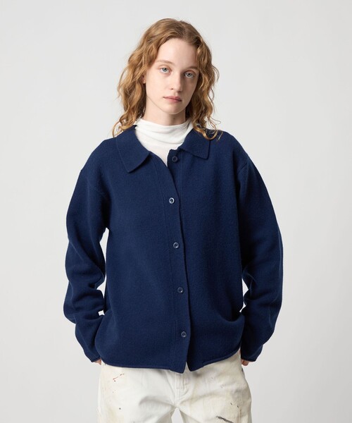 セール】＜6(ROKU)＞ウール フード ニット カーディガン（カーディガン