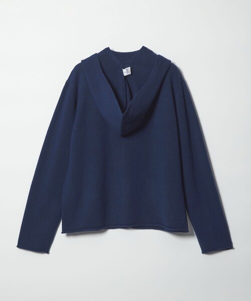 6(ROKU)＞ウール フード ニット カーディガン（カーディガン/ボレロ