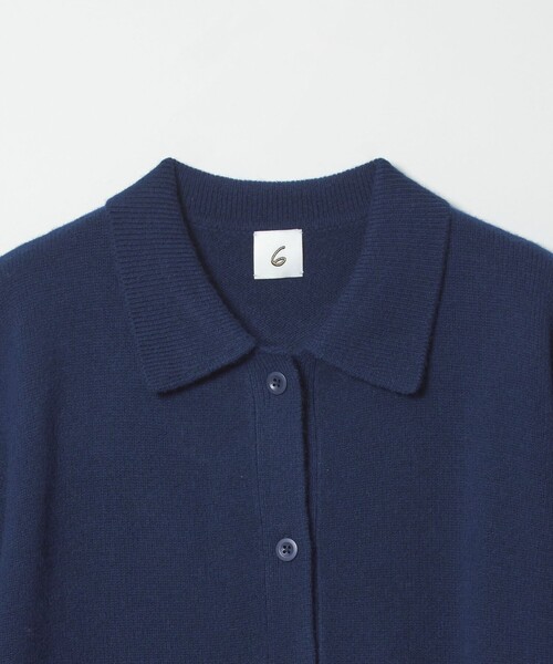 新品　6(ROKU)ウール フード ニット カーディガン 6(ROKU)＞ウール フード ニット カーディガン