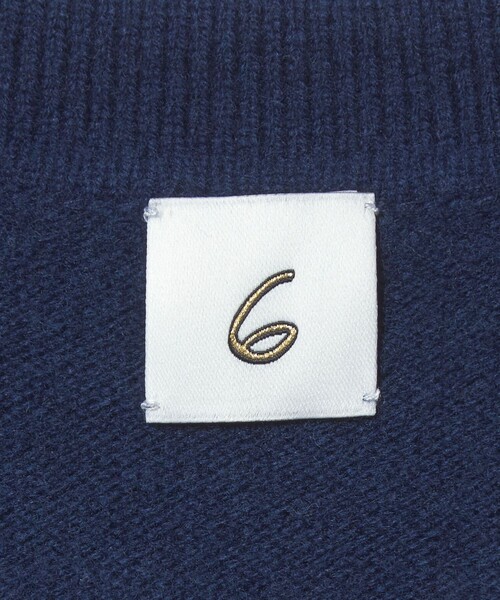 6(ロク)の「<6(ROKU)>ウール フード ニット カーディガン(カーディガン/ボレロ・レディース・ネイビー/ライトグレー・FREE)」の20枚目の写真
