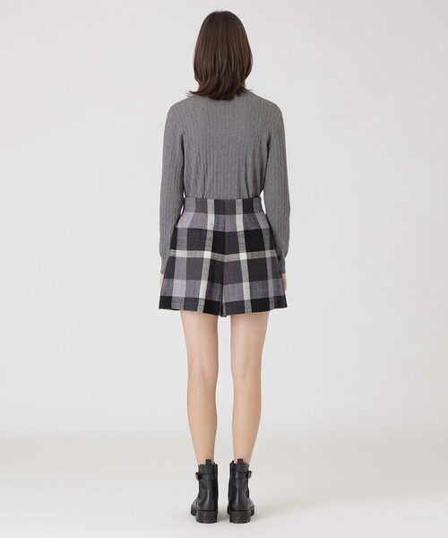 BLUE LABEL CRESTBRIDGE(ブルーレーベルクレストブリッジ)の「クレストブリッジチェックスラブプリペラキュロットパンツ(その他パンツ・レディース・ブラック/レッド/イエロー系その他3・36/38)」の6枚目の写真