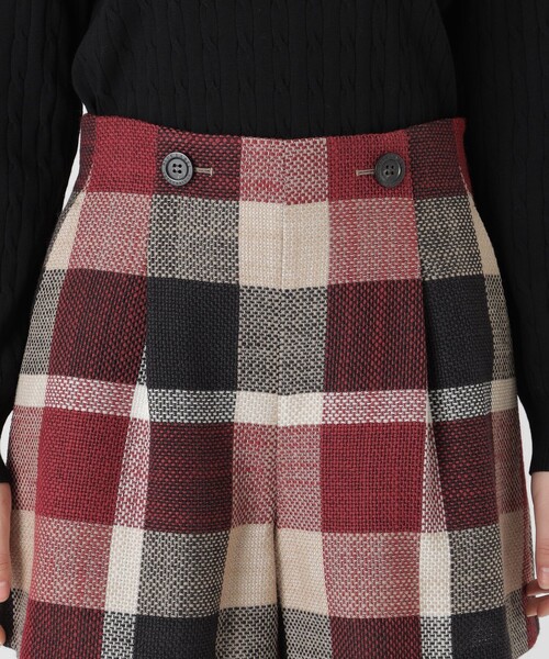 BLUE LABEL CRESTBRIDGE(ブルーレーベルクレストブリッジ)の「クレストブリッジチェックスラブプリペラキュロットパンツ(その他パンツ・レディース・ブラック/レッド/イエロー系その他3・36/38)」の14枚目の写真