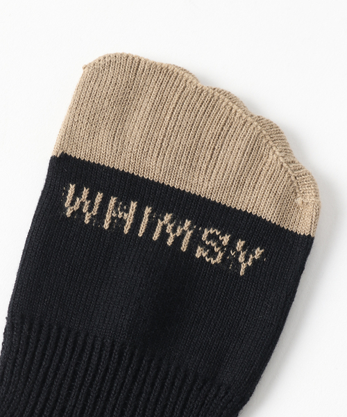 Whimsy(ウィムジー)の「Whimsy / ウィムジー V Emjay Socks(ソックス/靴下・メンズ・ブラック/グリーン系その他/ホワイト・FREE)」の4枚目の写真
