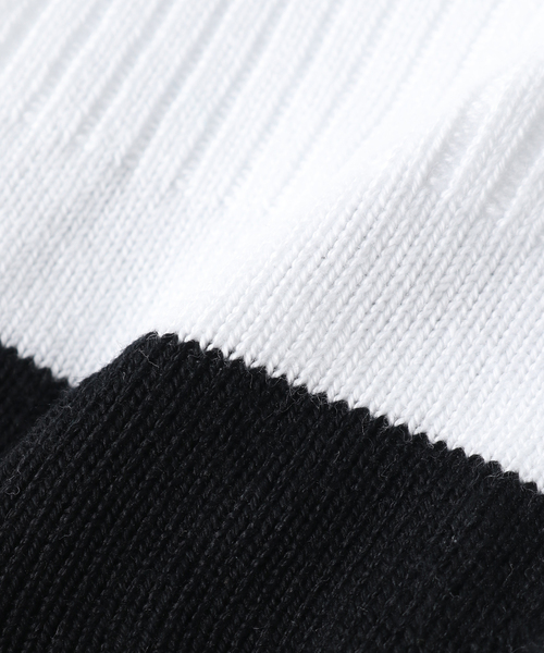 Whimsy(ウィムジー)の「Whimsy / ウィムジー V Emjay Socks(ソックス/靴下・メンズ・ブラック/グリーン系その他/ホワイト・FREE)」の7枚目の写真