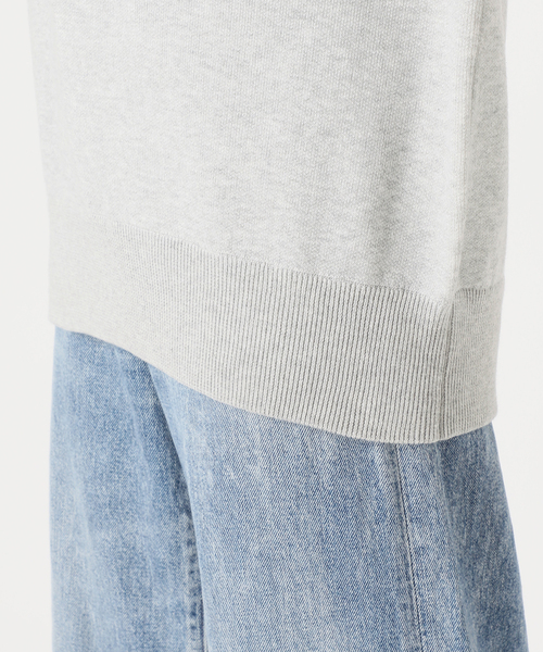 Spick & Span(スピックアンドスパン)の「《追加4》J.J.Mercer / ジェイジェイマーサー 別注 Vネックプルオーバー(ニット/セーター・レディース・チャコールグレー/ライトグレー・FREE)」の8枚目の写真