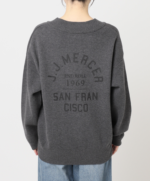 Spick & Span(スピックアンドスパン)の「《追加4》J.J.Mercer / ジェイジェイマーサー 別注 Vネックプルオーバー(ニット/セーター・レディース・チャコールグレー/ライトグレー・FREE)」の14枚目の写真