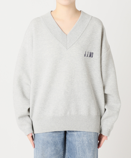 Spick & Span(スピックアンドスパン)の「《追加4》J.J.Mercer / ジェイジェイマーサー 別注 Vネックプルオーバー(ニット/セーター・レディース・チャコールグレー/ライトグレー・FREE)」の16枚目の写真
