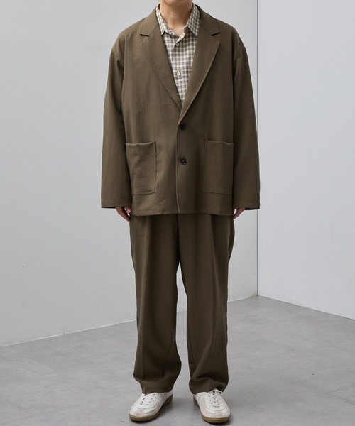 SLICK/スリック】Double Cloth Tailored Jacket/ダブルフェイス