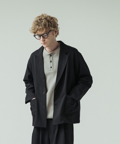 ジャケット・アウター loose basic double tailored jacket flaner ジャケット テーラードジャケット Loose double tailored